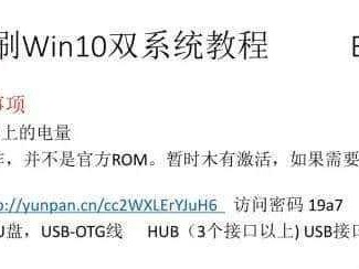 Win10双系统安装教程（详解Win10双系统安装步骤，轻松实现系统切换）